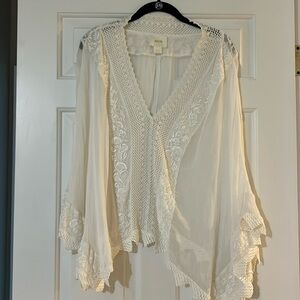 Size small white wrap Anthropology